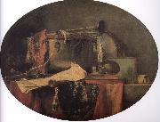 Jean Baptiste Simeon Chardin Military ceremonial instruments Spain oil painting artist